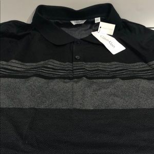 Black Calvin clean liquid touch polo shirt